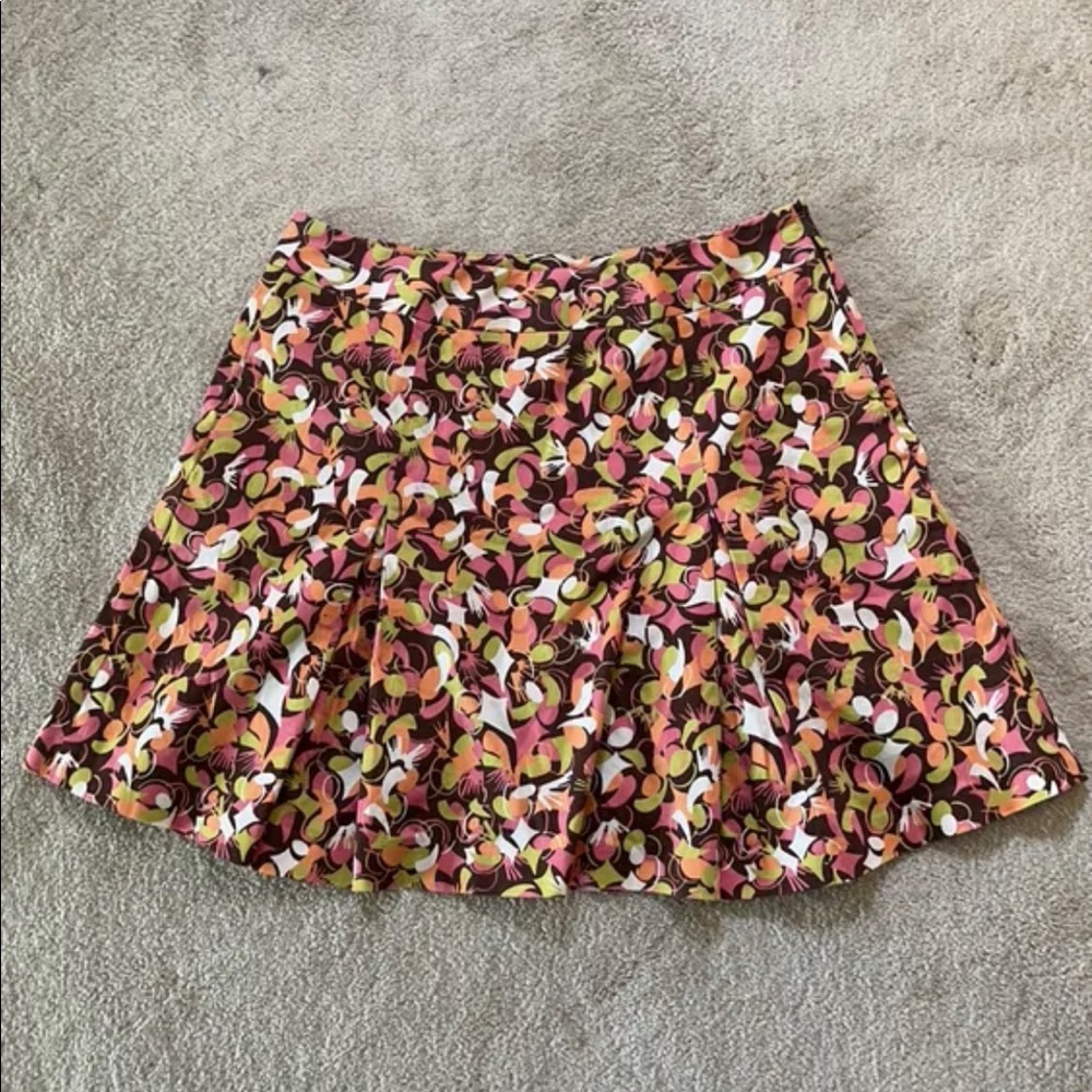 Retro vintage patterned tennis skort